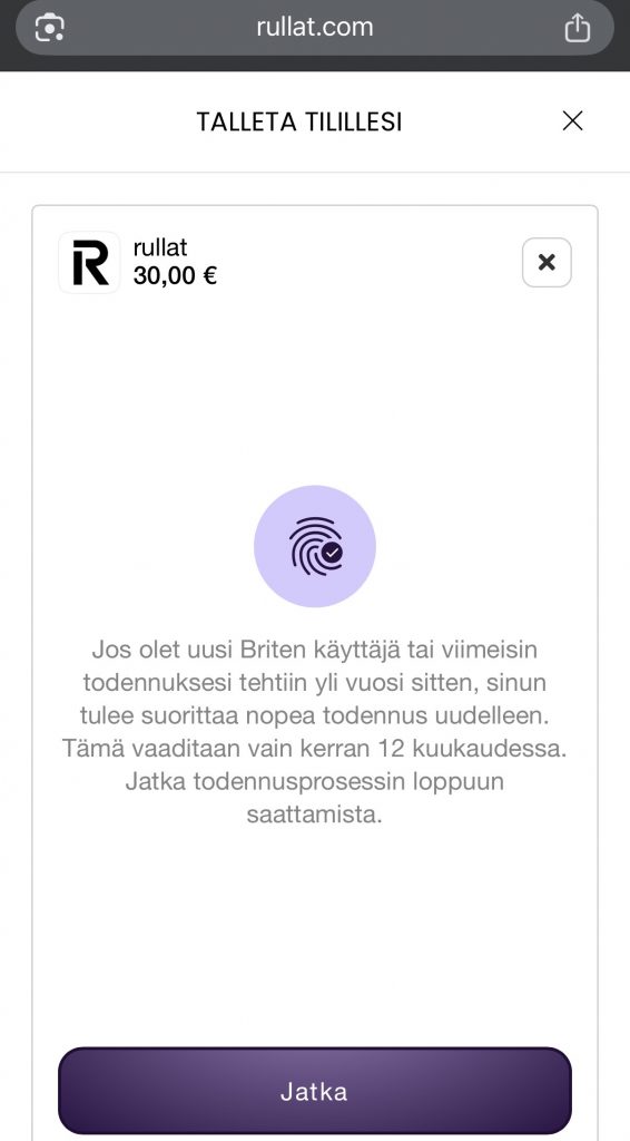 Vahva tunnistautuminen ulkomaisella pikakasinolla